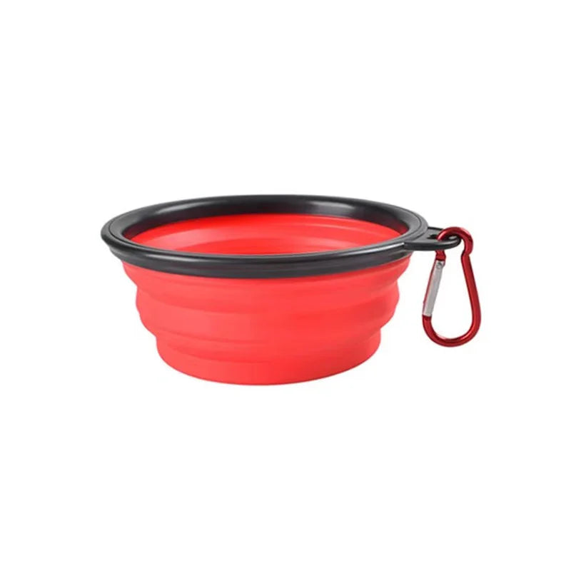Collapsible Dog Pet Folding Silicone Bowl Outdoor Travel Portable Puppy Food Container Feeder Dish Bowl Pet supplies