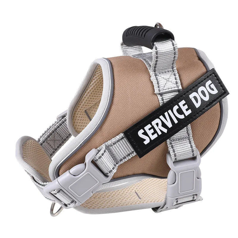 Service Dog Vest Harness No Pull Dog Hook Suitable Large Dog Vest Dog Walking Rope Control Dog Strap Accessories Prevent Loss