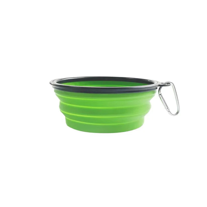 Collapsible Dog Pet Folding Silicone Bowl Outdoor Travel Portable Puppy Food Container Feeder Dish Bowl Pet supplies