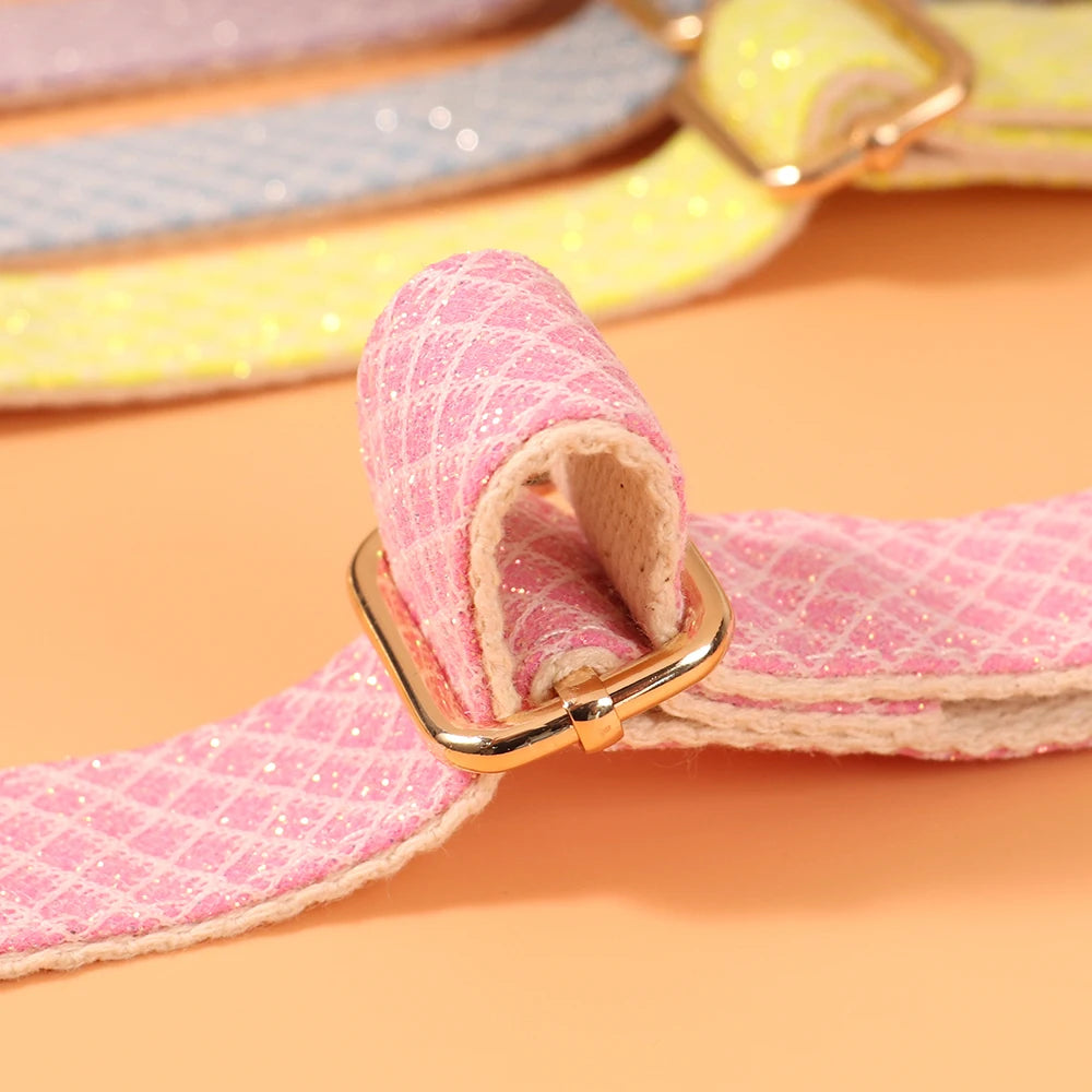 Custom Bling Nylon Dog Collar Free Engraved Puppy Dog ID Name Collars With Cute Flower Tag Accessory For Small Medium Dogs Cats