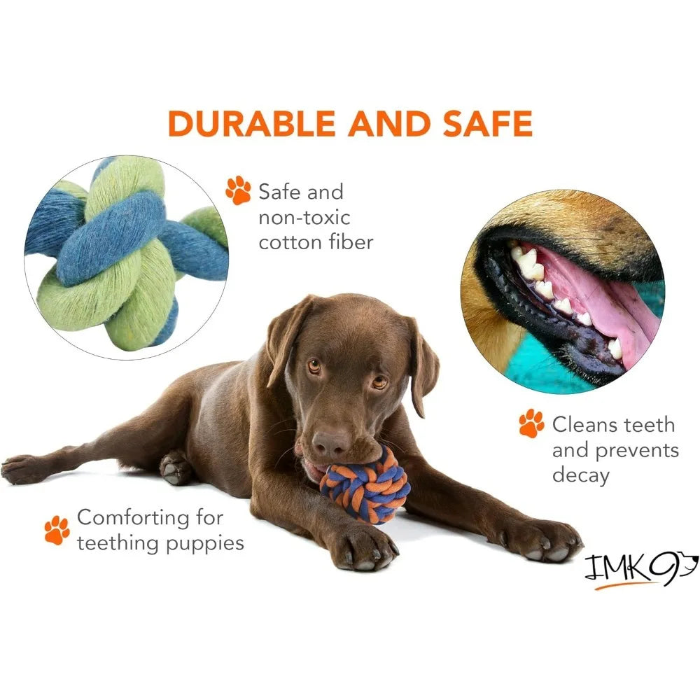 Bell/knot design! Dog Chewing Rope Toy Teeth Grinding Resistant Small and Medium sized Dog Interactive Training Tool