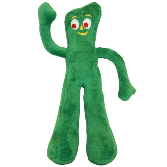 Gumby Plush Dog Toy with Squeaker for Puppy Small Medium Dogs Soft Cuddle Chew Fetch Play Non Aggressive Chewers Pet Supplies