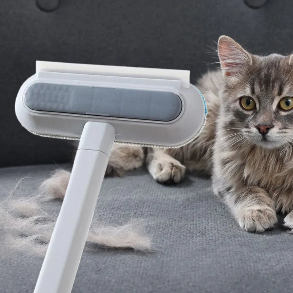3 in 1 Pet Hair Remover Brush Long Handle Window Cleaning Brush Pet Fur Cleaning Tool Cat Dog Hair Remover Brush Pet Supplies