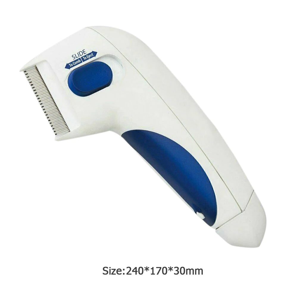 Pet Cat Dog Electric Terminator Brush Anti Removal Kill Lice Cleaner Electric Head Pet Fleas Electronic Lice Comb for Dog