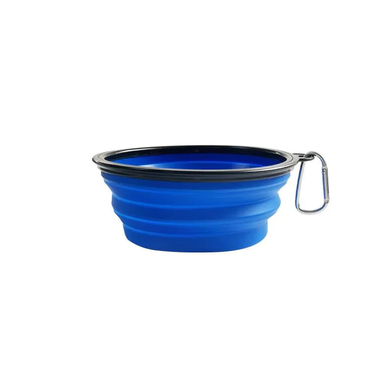 Collapsible Dog Pet Folding Silicone Bowl Outdoor Travel Portable Puppy Food Container Feeder Dish Bowl Pet supplies