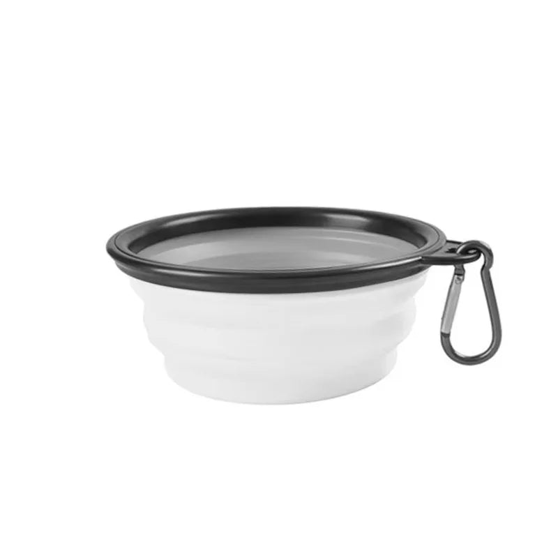 Collapsible Dog Pet Folding Silicone Bowl Outdoor Travel Portable Puppy Food Container Feeder Dish Bowl Pet supplies