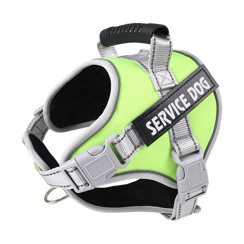 Service Dog Vest Harness No Pull Dog Hook Suitable Large Dog Vest Dog Walking Rope Control Dog Strap Accessories Prevent Loss