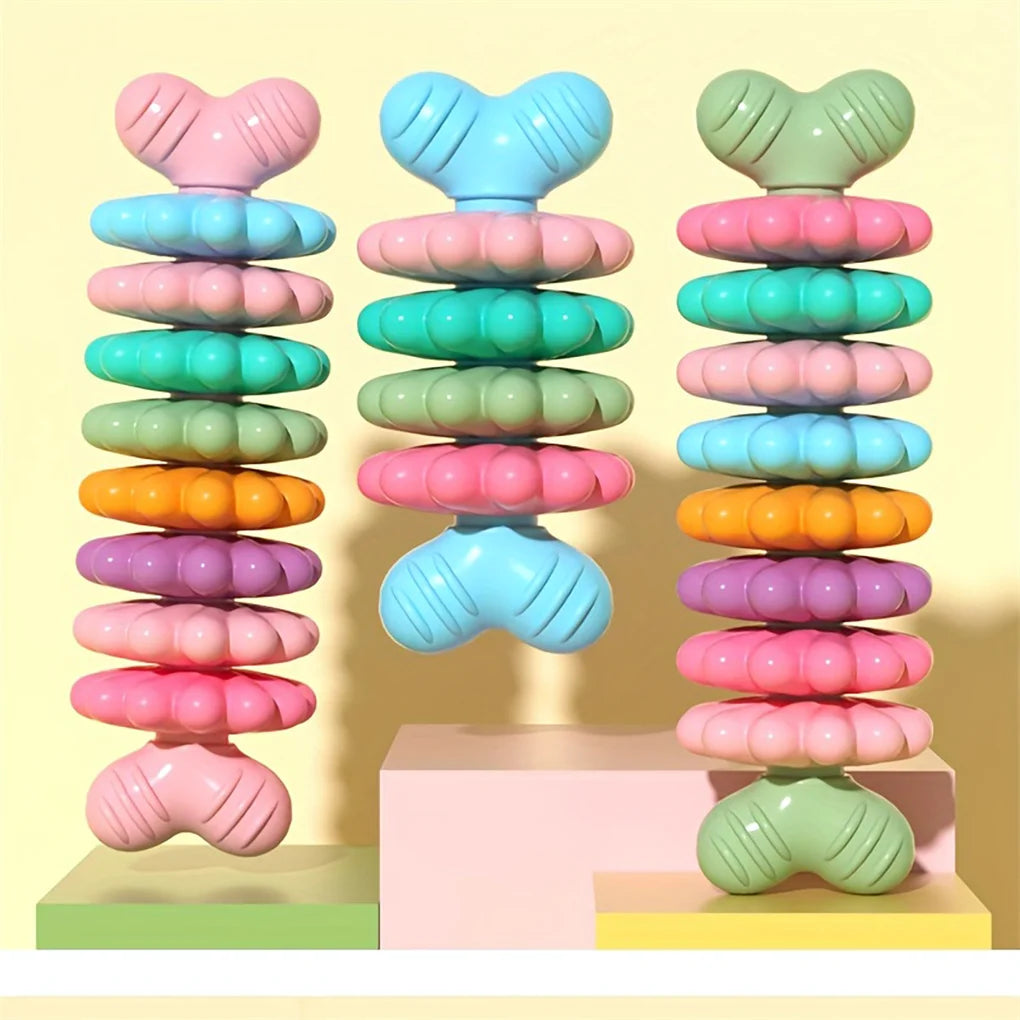 2PCS/SET Pet Toy Dog Chew Bone with Multi-color, Durable, and Teething-resistant Design for Gnawing and Dental Care