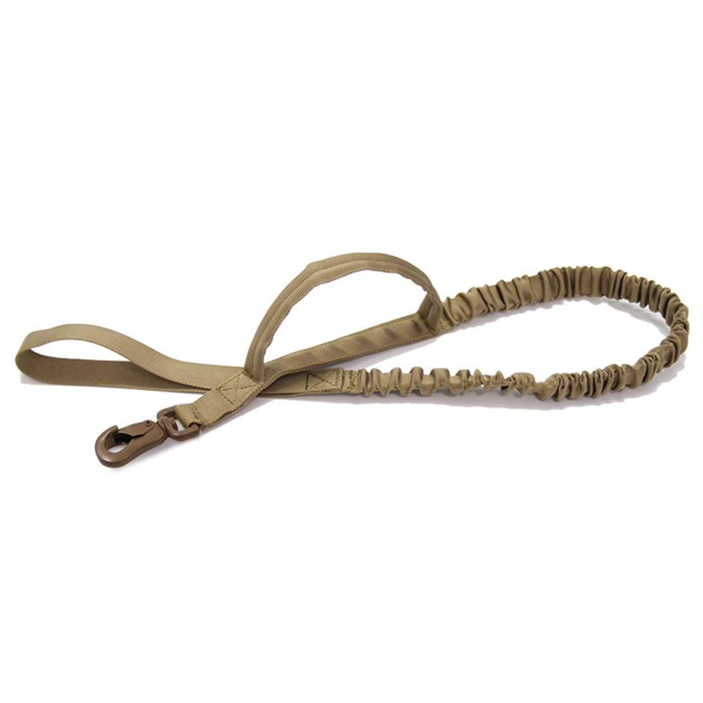 Military Dog Leashes Adjustable Leash Quick Release Elastic Rope With 2 Control Handle For Medium and Small Dogs Accessories