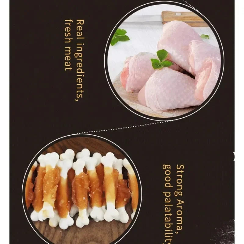 Pet Biscuits Delicious Dog Snacks Milk Chicken Calcium Food Bone Snacks Teething Food Teeth Cleaning Training Reward Sticks