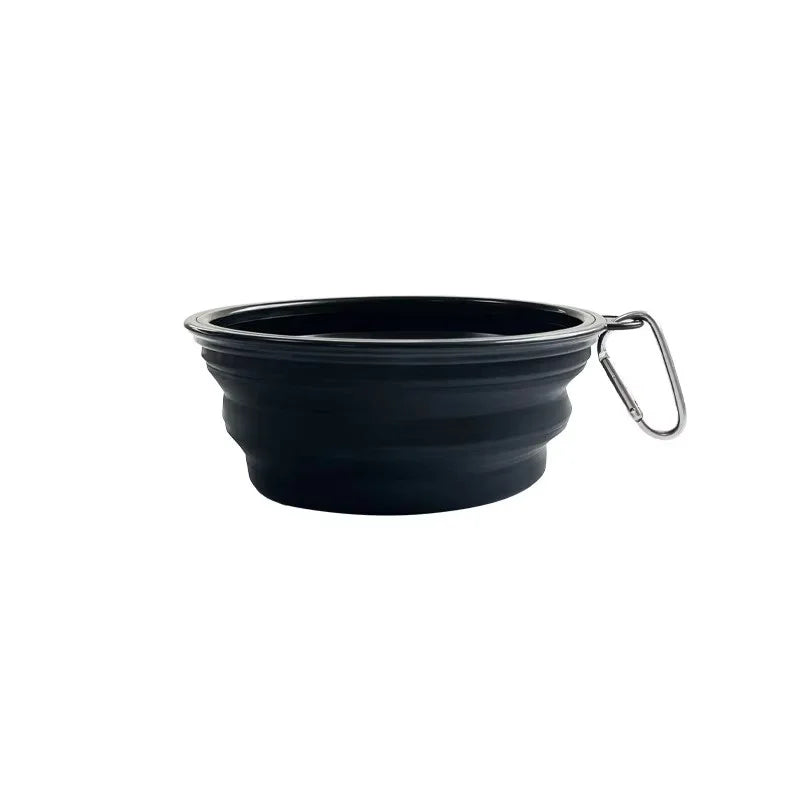 Collapsible Dog Pet Folding Silicone Bowl Outdoor Travel Portable Puppy Food Container Feeder Dish Bowl Pet supplies
