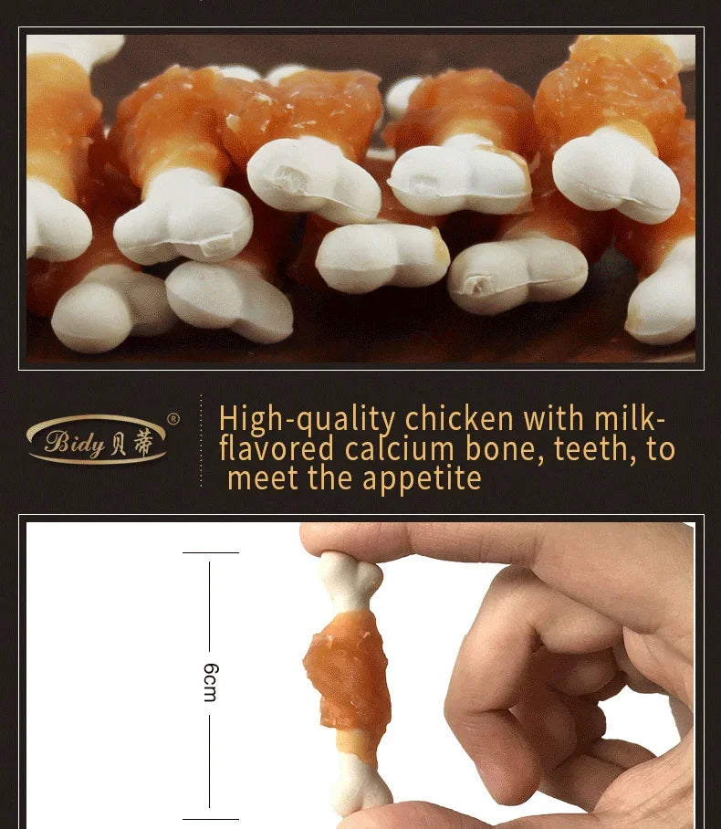 Pet Biscuits Delicious Dog Snacks Milk Chicken Calcium Food Bone Snacks Teething Food Teeth Cleaning Training Reward Sticks