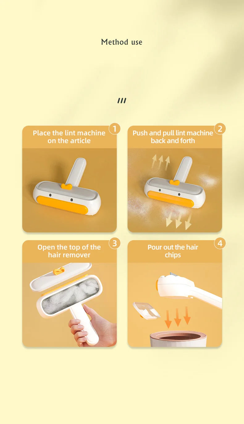 Pet Hair Roller Remover Dog Convenient Cleaning for Cats Fur Clean Brush Base Home Furniture Sofa Clothes Cleaner Brush