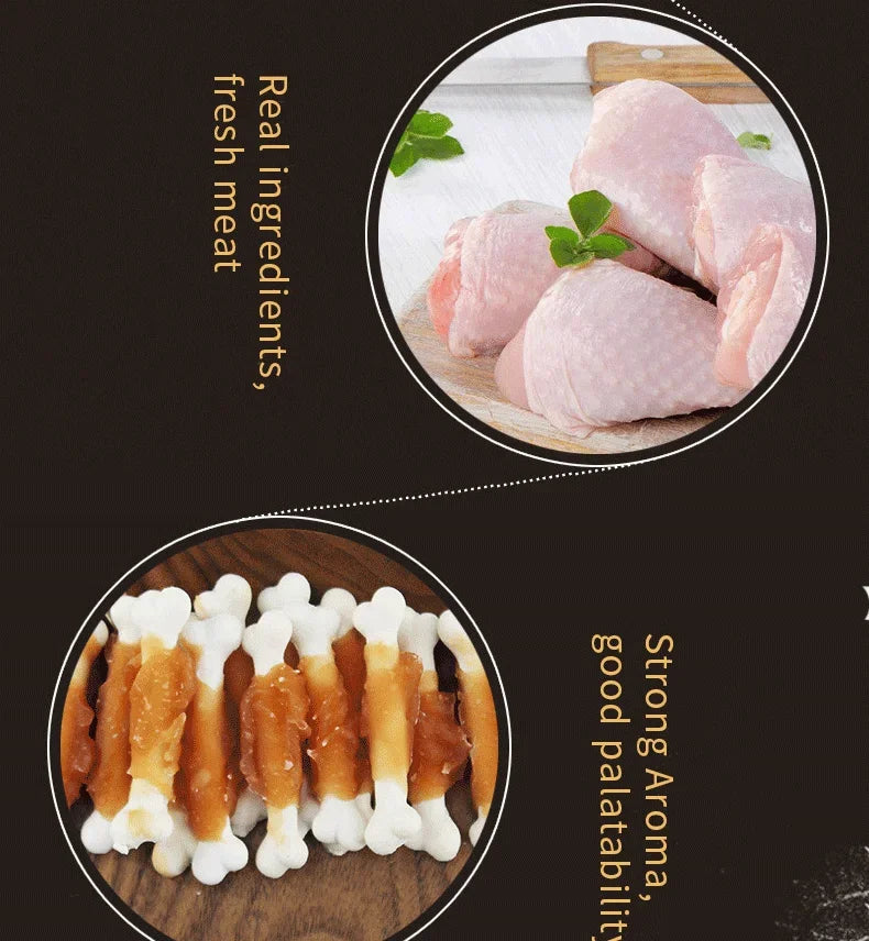 Pet Biscuits Delicious Dog Snacks Milk Chicken Calcium Food Bone Snacks Teething Food Teeth Cleaning Training Reward Sticks
