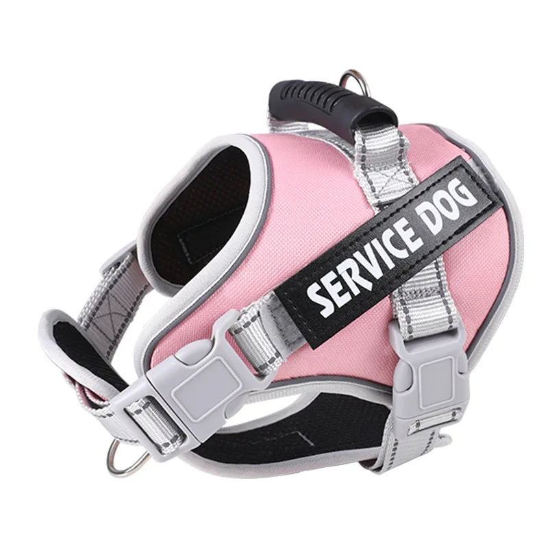 Service Dog Vest Harness No Pull Dog Hook Suitable Large Dog Vest Dog Walking Rope Control Dog Strap Accessories Prevent Loss