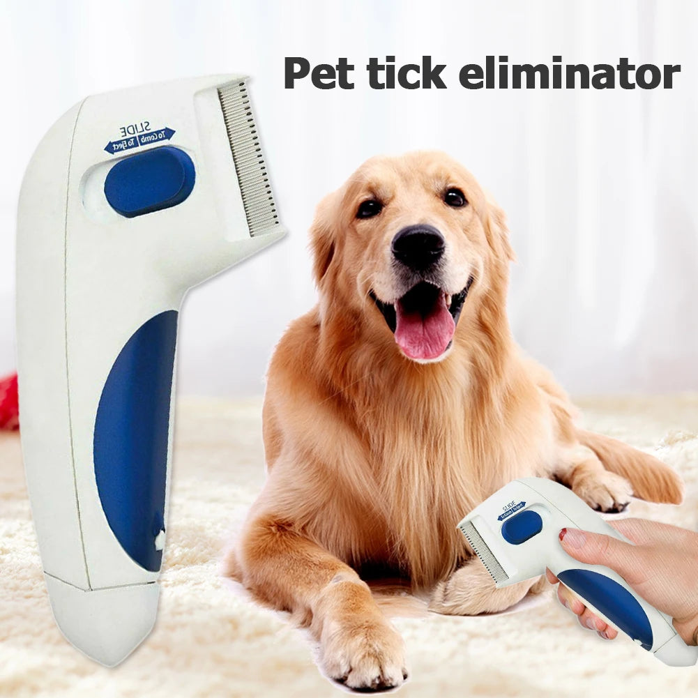 Pet Cat Dog Electric Terminator Brush Anti Removal Kill Lice Cleaner Electric Head Pet Fleas Electronic Lice Comb for Dog