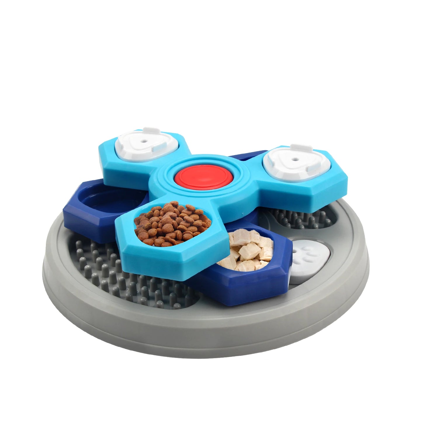2-Layers Dog Puzzle Toys Slow Feeder Food Dispenser Interactive Increase Puppy IQ Anti-Choking Tableware Dog Licking Plates