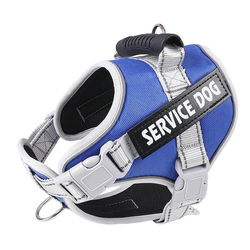 Service Dog Vest Harness No Pull Dog Hook Suitable Large Dog Vest Dog Walking Rope Control Dog Strap Accessories Prevent Loss
