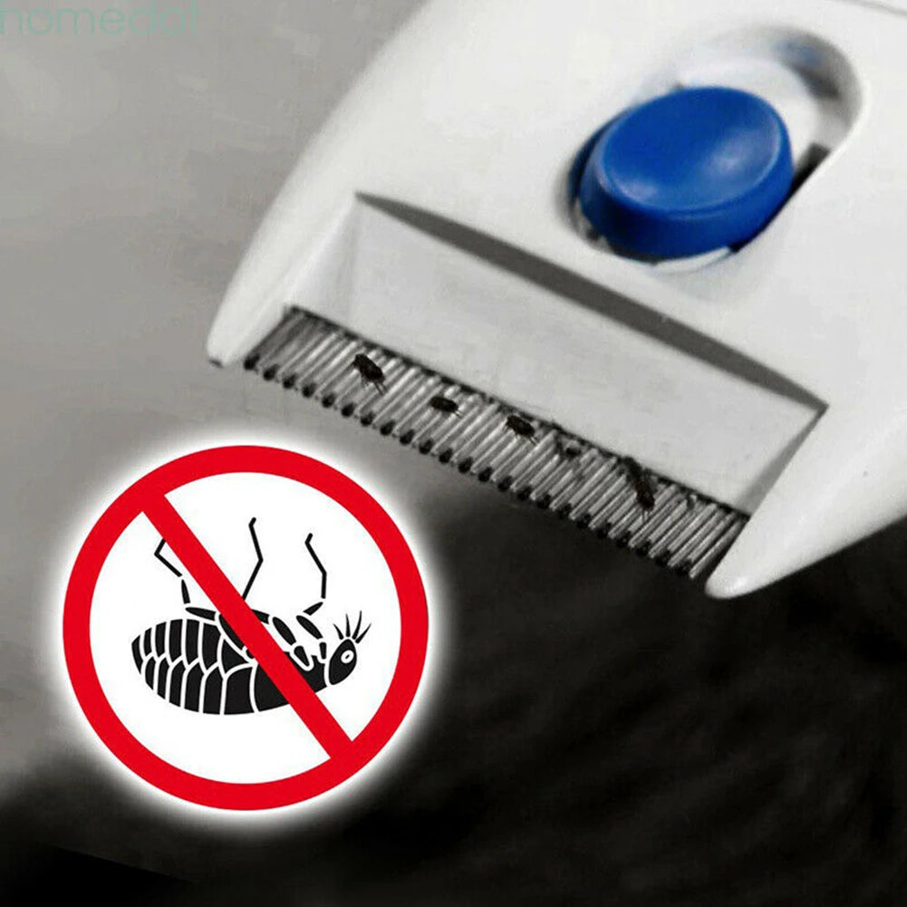 Pet Cat Dog Electric Terminator Brush Anti Removal Kill Lice Cleaner Electric Head Pet Fleas Electronic Lice Comb for Dog