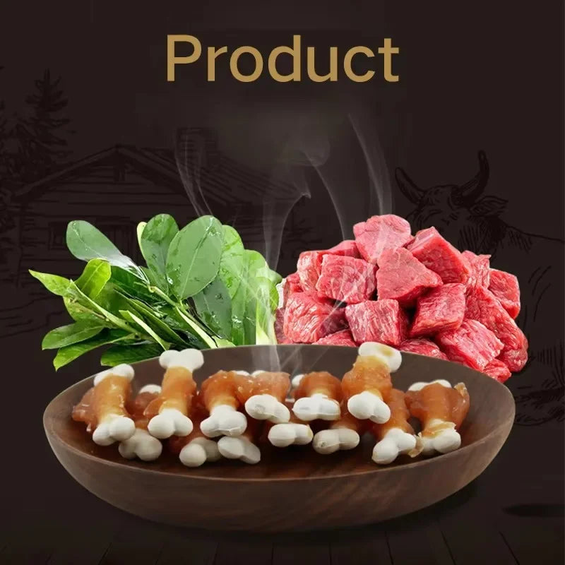 Pet Biscuits Delicious Dog Snacks Milk Chicken Calcium Food Bone Snacks Teething Food Teeth Cleaning Training Reward Sticks