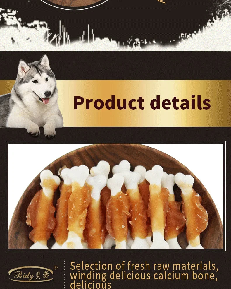 Pet Biscuits Delicious Dog Snacks Milk Chicken Calcium Food Bone Snacks Teething Food Teeth Cleaning Training Reward Sticks