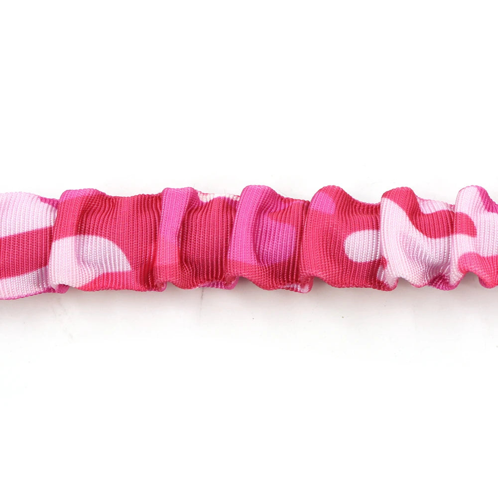 Military Pink Camouflage Dog Harness For Large Medium Dogs Harnesses Leash Adjustable Pet German Shepherd Tactical Training Vest