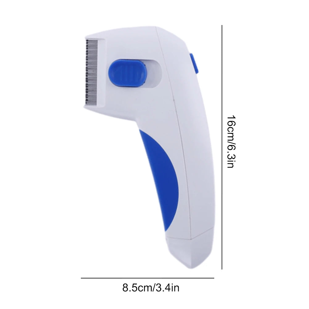 Flea Comb Electric Pet Anti Flea Tick Pest Cat Dog Safe Kills Fleas Pet Supply for Dandruff Removal/Hair Stains/Removing Fleas