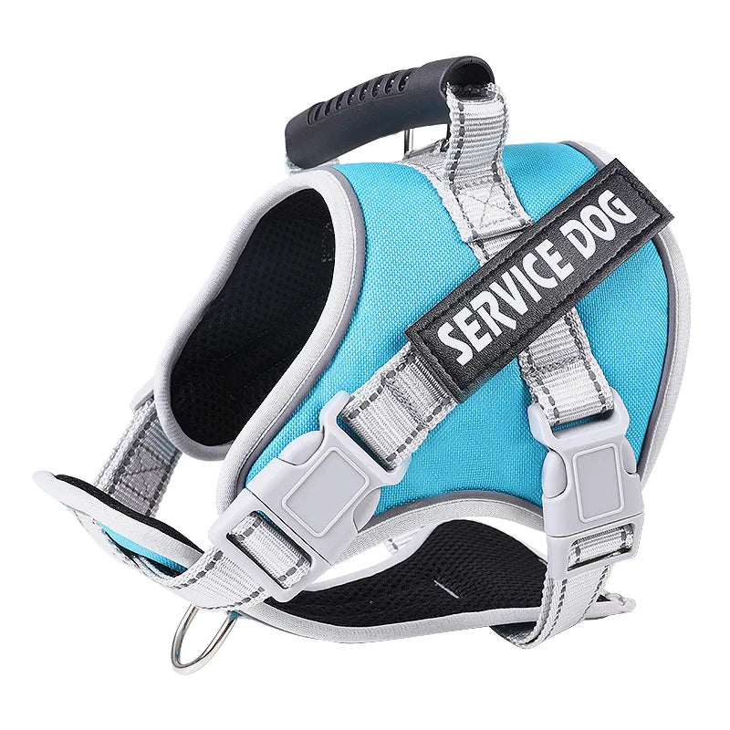 Service Dog Vest Harness No Pull Dog Hook Suitable Large Dog Vest Dog Walking Rope Control Dog Strap Accessories Prevent Loss