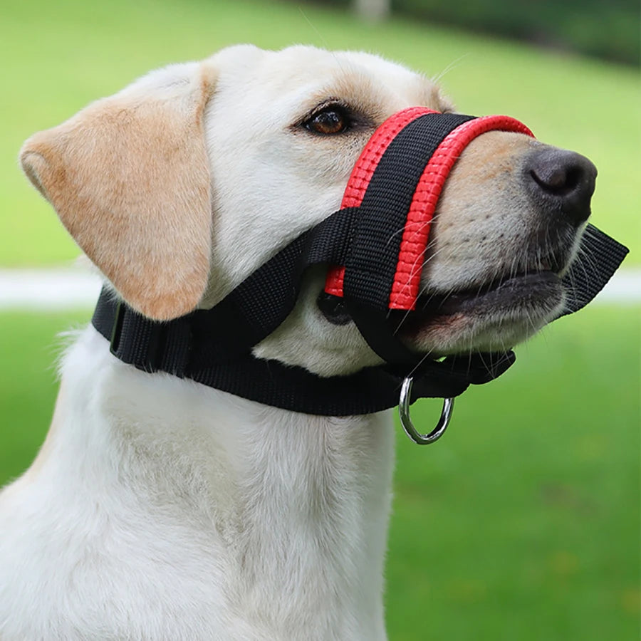 Dog mouth cover, anti bite and anti barking, adjustable mouth cover, comfortable and thick, anti ingestion dog mouth cover