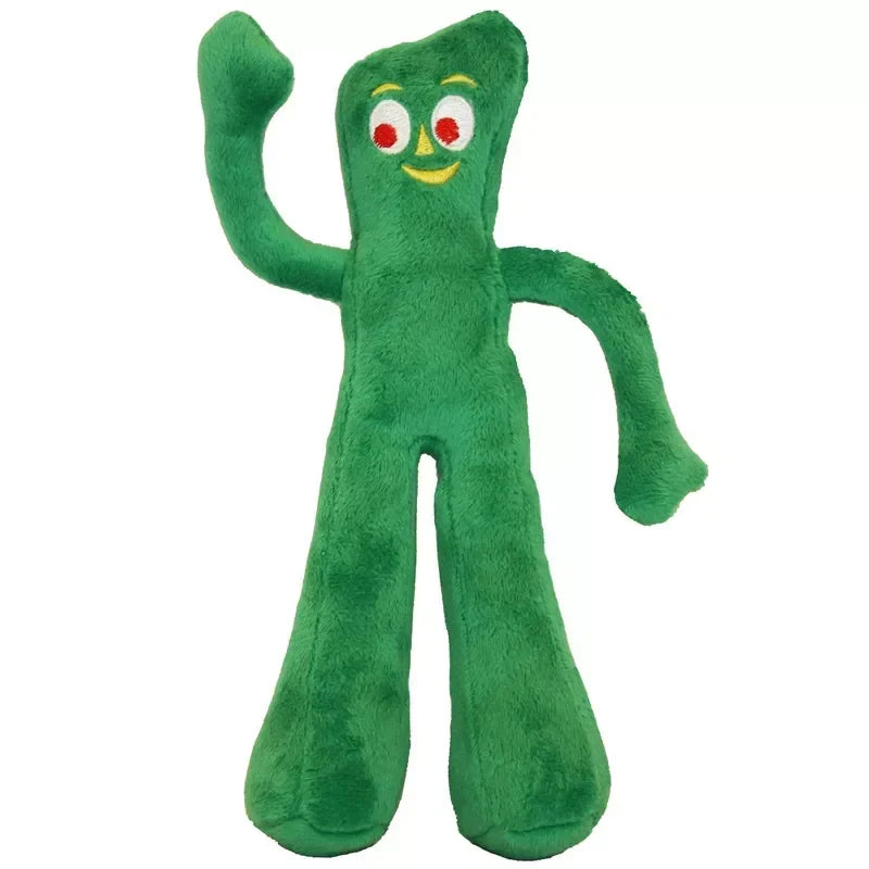 Gumby Plush Dog Toy with Squeaker for Puppy Small Medium Dogs Soft Cuddle Chew Fetch Play Non Aggressive Chewers Pet Supplies