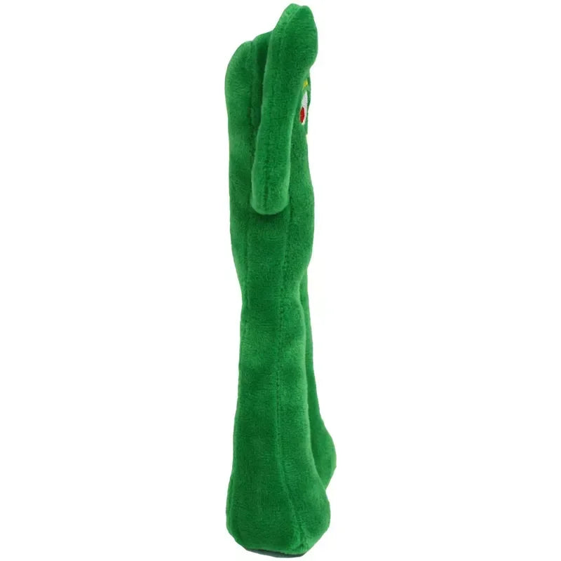 Gumby Plush Dog Toy with Squeaker for Puppy Small Medium Dogs Soft Cuddle Chew Fetch Play Non Aggressive Chewers Pet Supplies